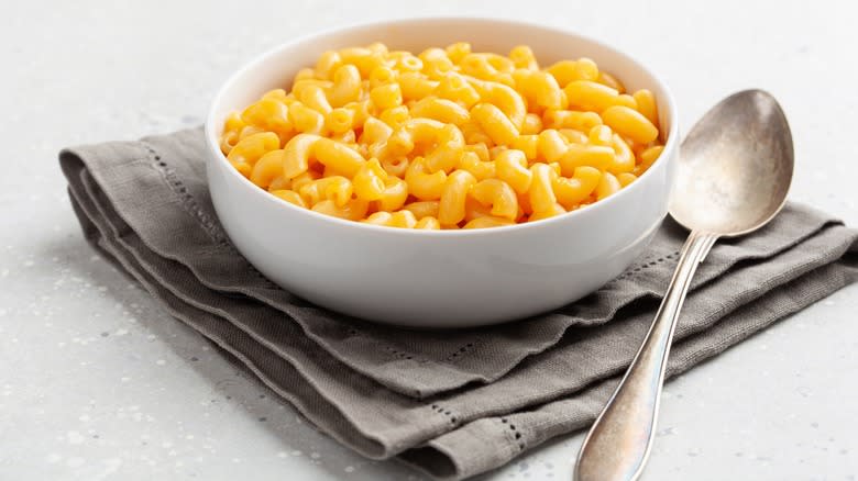 Mac and cheese in bowl