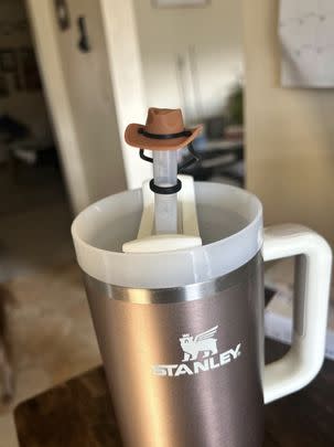 A set of cowboy straw toppers for 24% off