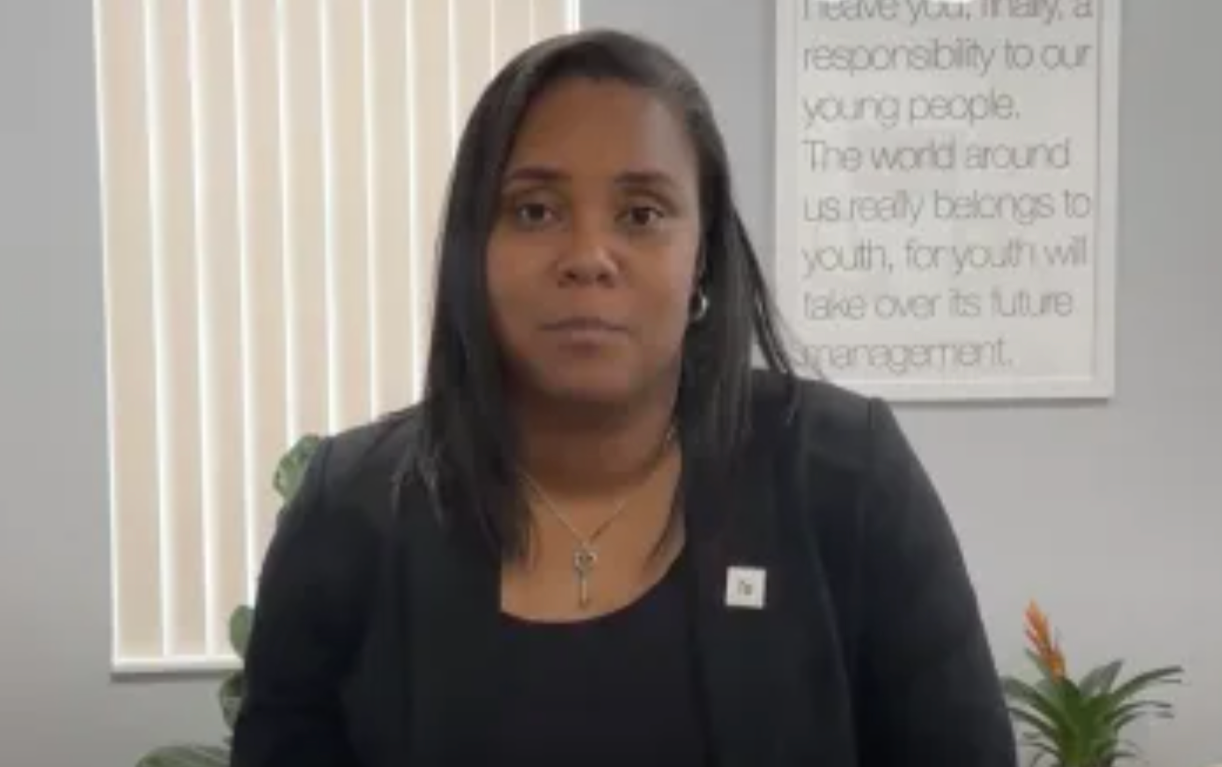 Flagler County Schools Superintendent LaShakia Moore addresses parents in a video message posted on the district's website Friday following a chaotic week of disruptions, including bomb threats and security procedures.