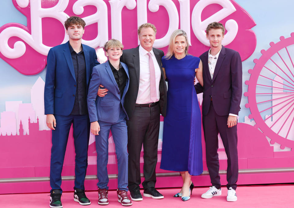 Will Ferrell’s 3 sons look all grown up in rare family photo on ‘Barbie ...