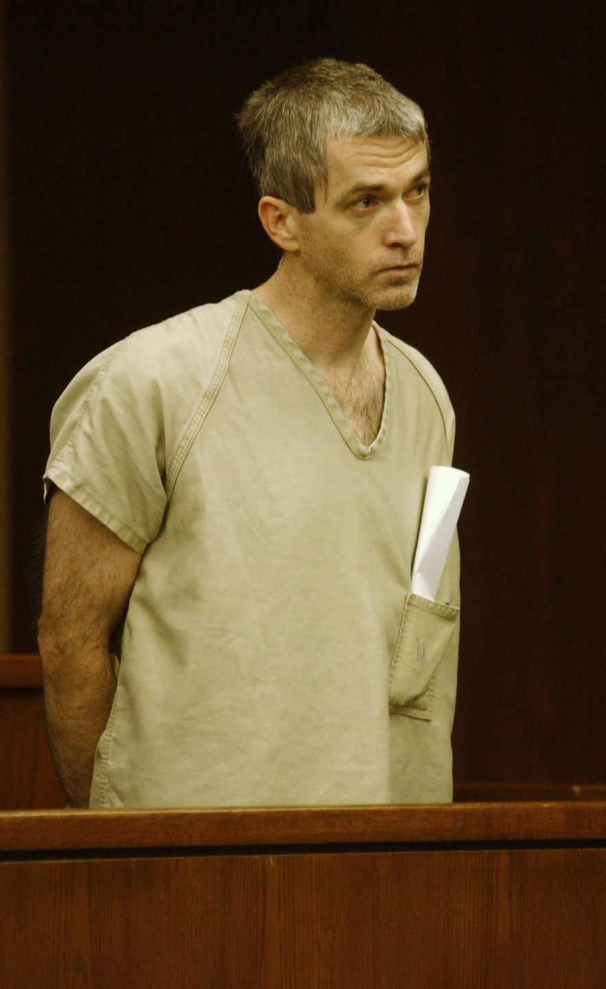 somerville, nj   december 15  charles cullen, 43, from bethlehem, pennslyvania, is seen in a courtroom december 15, 2003 in somerville, new jersey cullen has admitted to killing 40 terminally ill patients in nine hospitals and a nursing home in the past 16 years  photo by john wheelergetty images