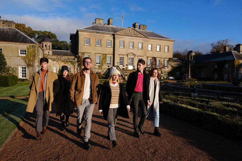 A group of Modern Artisans from Italy visits Dumfries House, September 2020.