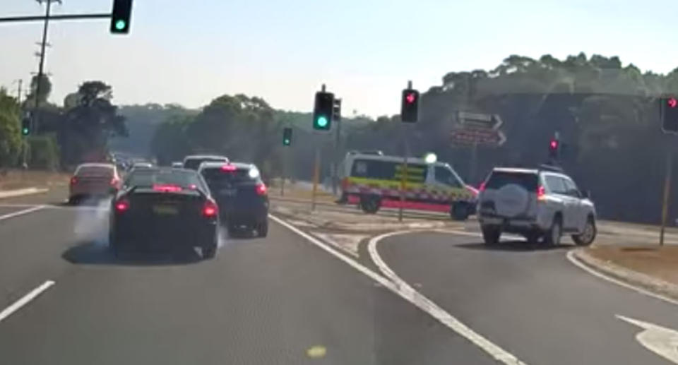 People slammed the dangerous drivers and weren't surprised someone ended up with a damaged bumper. Source: Facebook/Dash Cam Owners Australia