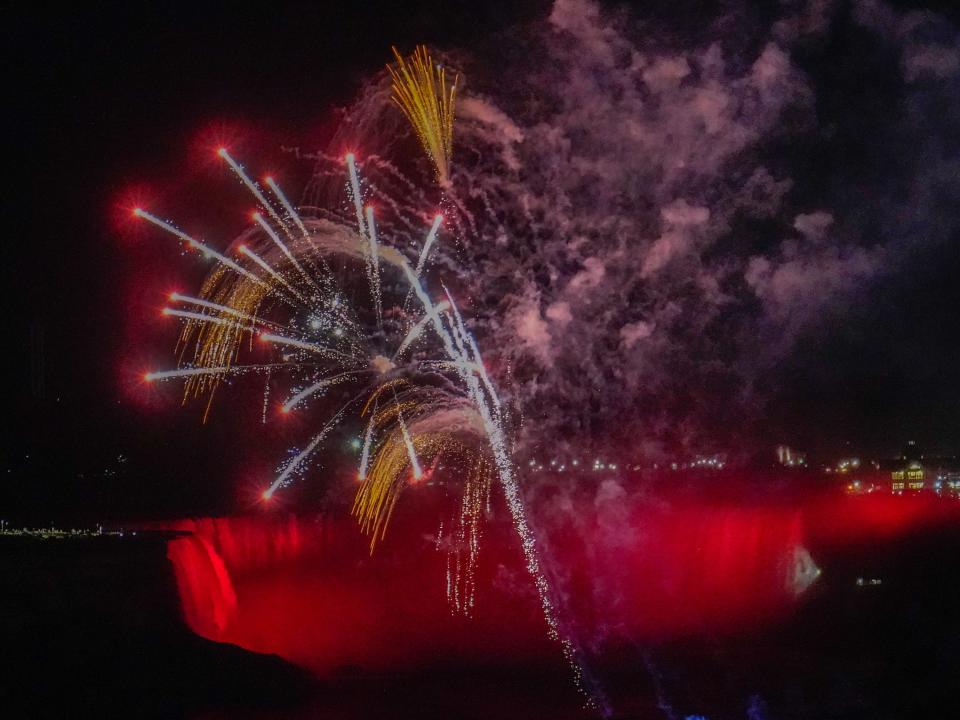 Fireworks at Niagara Falls