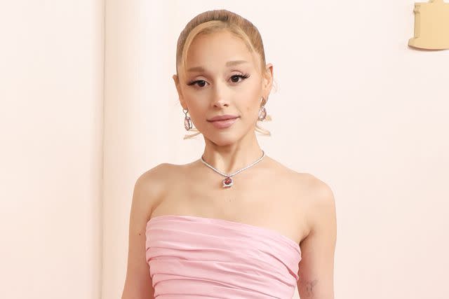 <p>Rodin Eckenroth/Getty Images</p> Ariana Grande at the 96th Annual Academy Awards on March 10, 2024