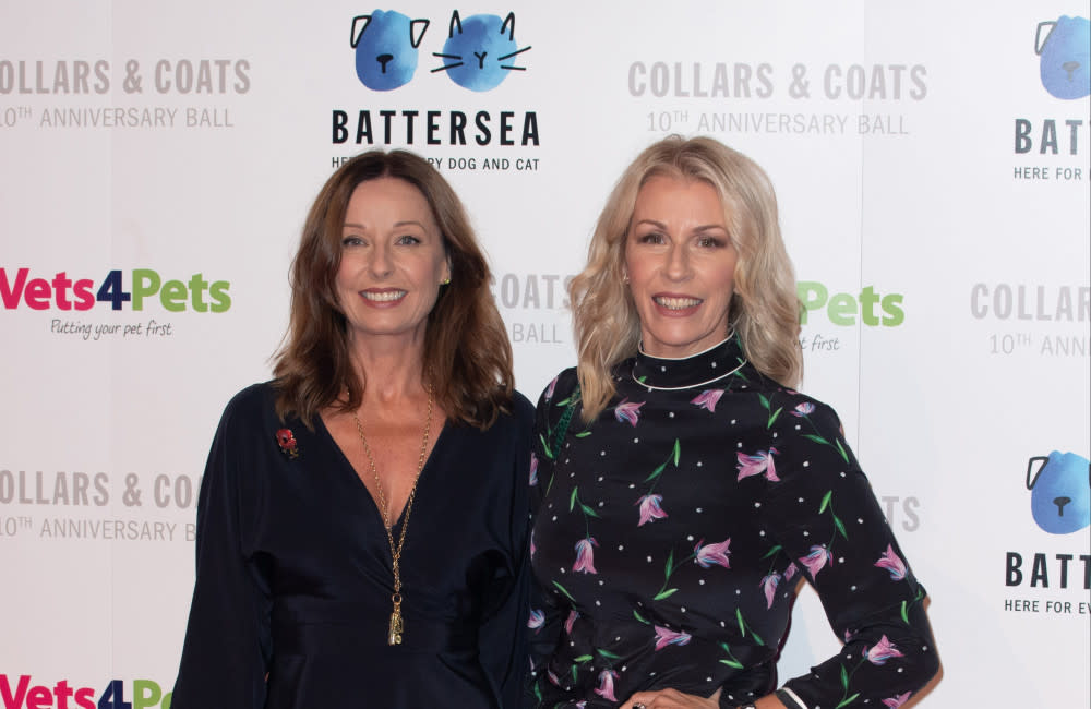 Keren Woodward (left) apologised to her son for spending time away in Bananarama credit:Bang Showbiz