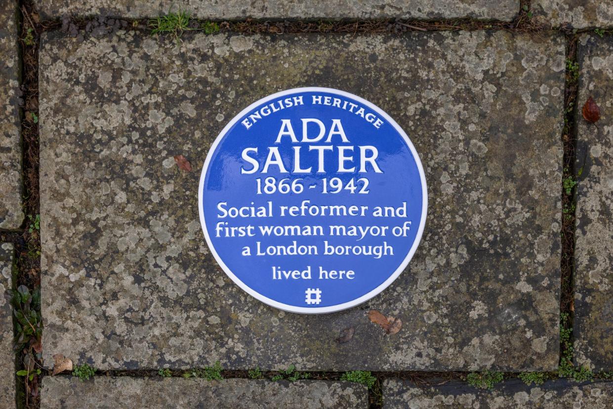 English Heritage unveils blue plaque to Ada Salter (English Heritage)