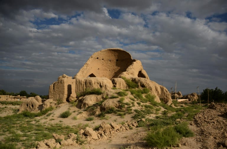 The ruins of the house of Sufi mystic and poet Rumi in the Khowaja Gholak district of northern Balkh province, Afghanistan