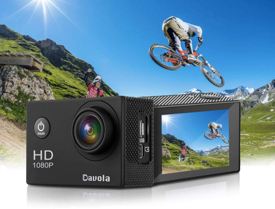 Get into action with the Davola Action Cam. (Photo: Amazon)