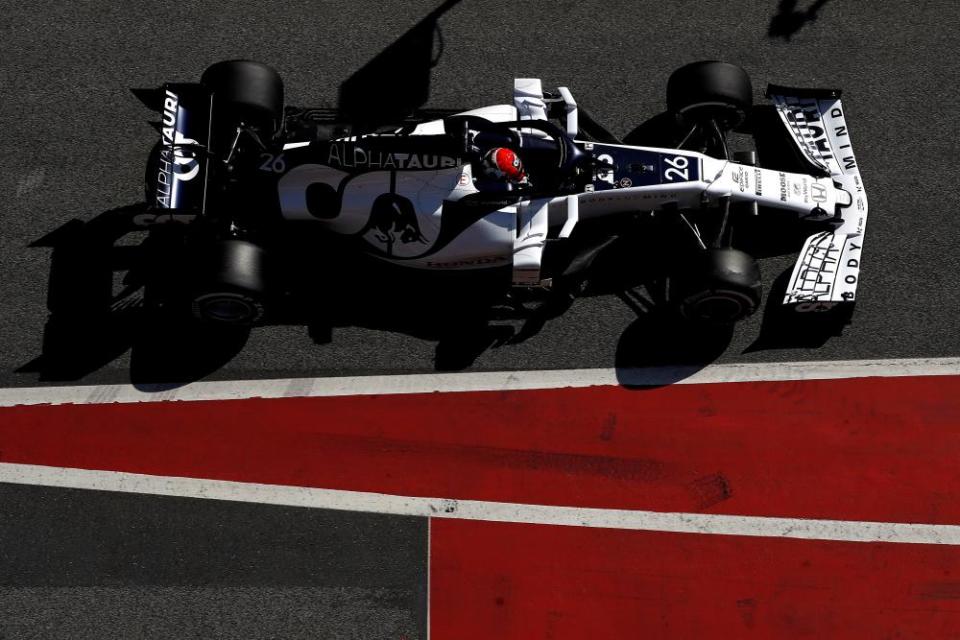 Daniil Kvyat of Alpha Tauri in action during the Formula One pre-season testings at Barcelona in February.