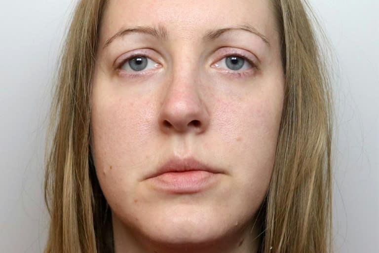 La fotografía de la ficha policial de la exenfermera británica Lucy Letby, condenada por el asesinato de varios bebés, de noviembre de 2020 (-)