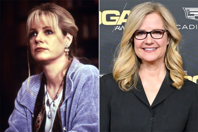 <p>Everett Collection; Getty Images</p> Bonnie Hunt in 'Jumanji'