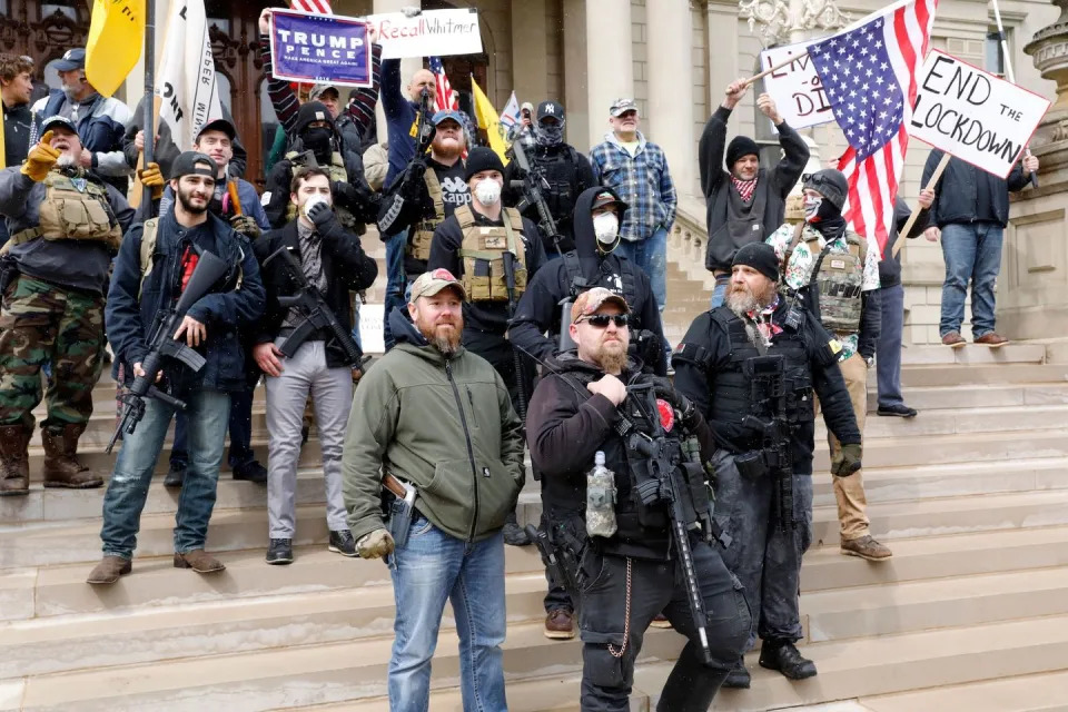 people take part in a protest for 