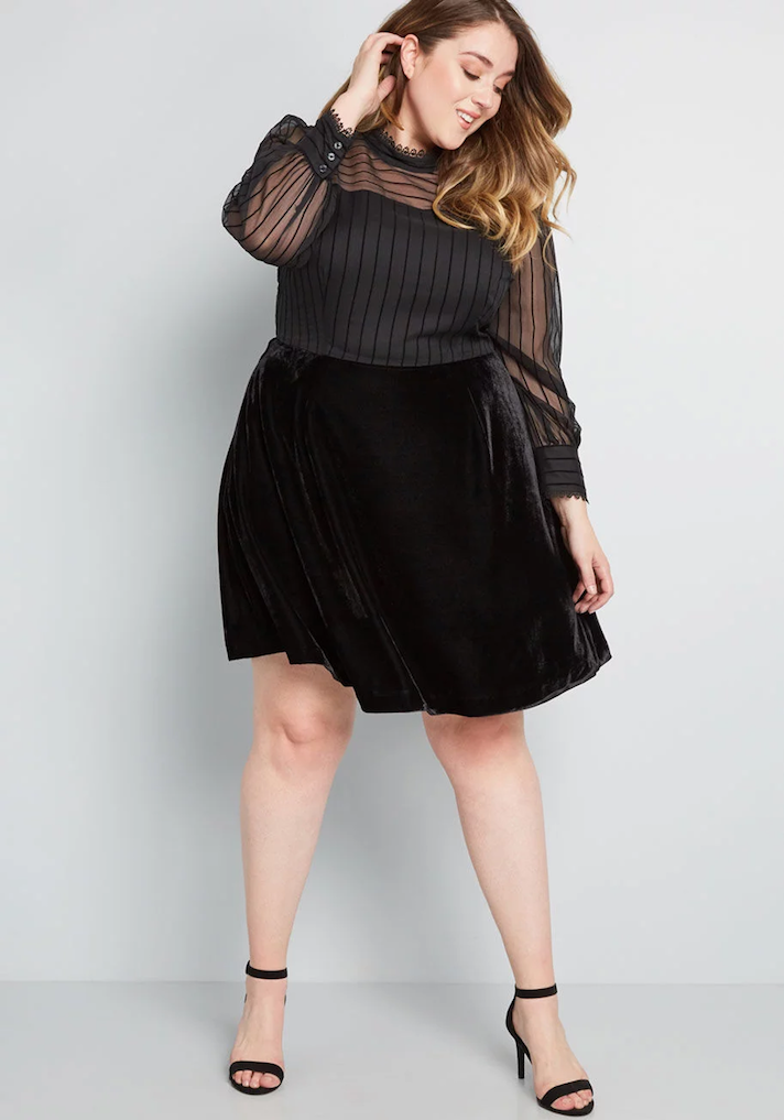 STYLECASTER | Plus-Size Party Dresses with Sleeves