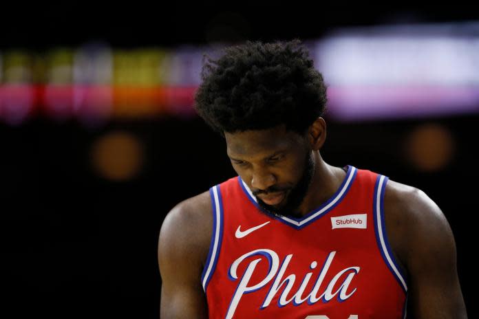 ▲76人中鋒Joel Embiid。（圖／美聯社／達志影像）