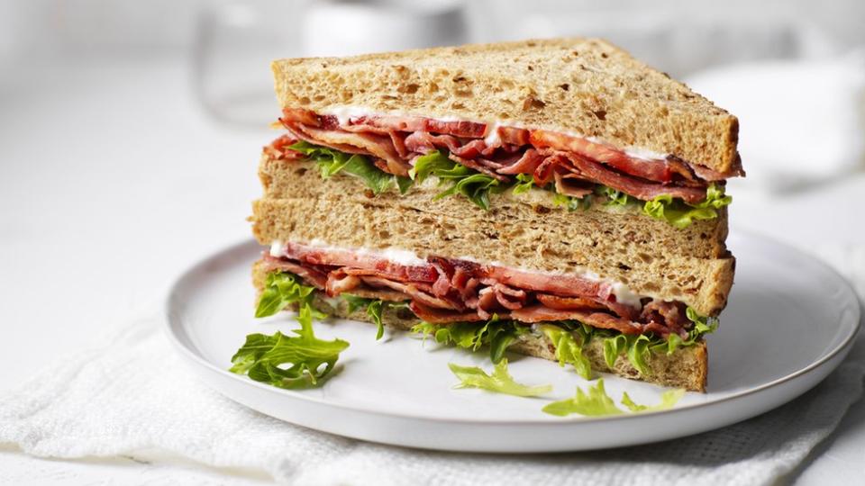 Un sándwich Greencore BLT