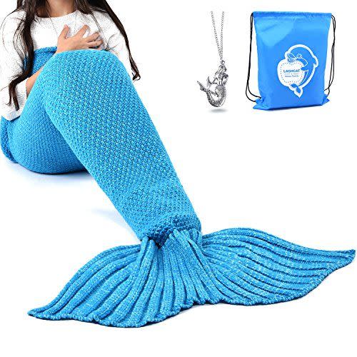 7) Mermaid Tail Blanket