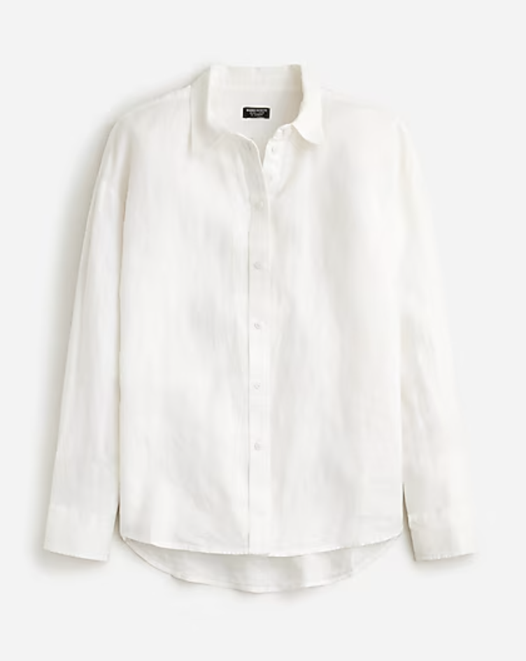 Etienne oversized shirt in Baird McNutt Irish linen