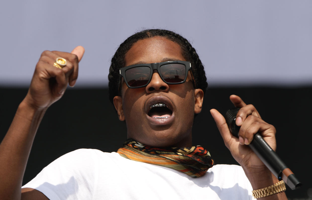 File photo dated 14/07/13 of rapper ASAP Rocky, who has reportedly been arrested in Sweden on suspicion of aggravated assault.