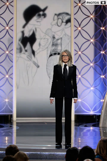 diane keaton woody allen golden globes 2014