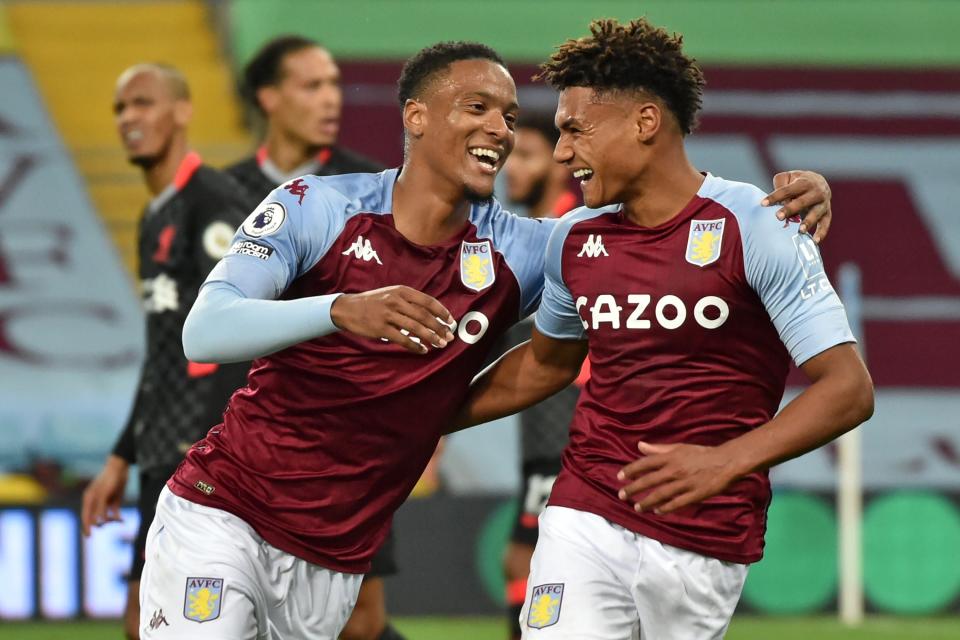 Ollie Watkins celebrates completing his hat-trickGetty