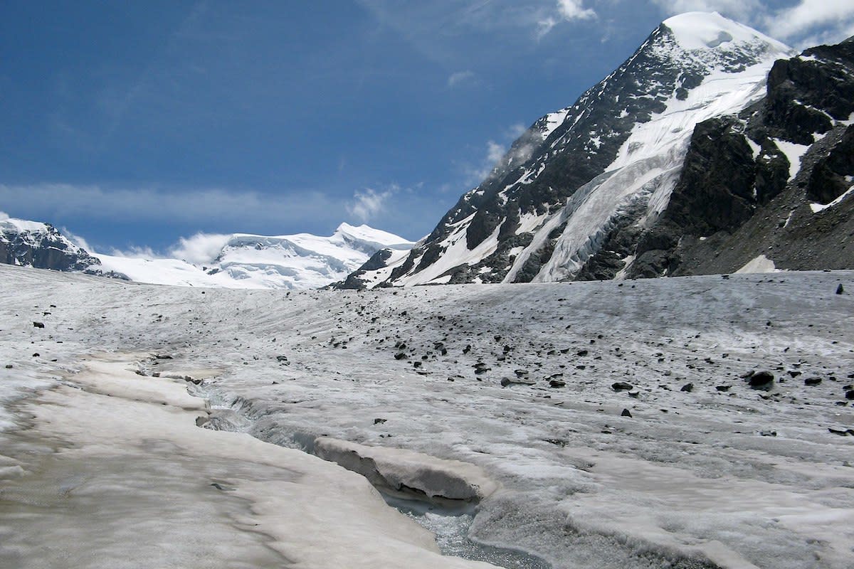 The Corbassière Glacier in Switzerland. ZachT via Wikipedia