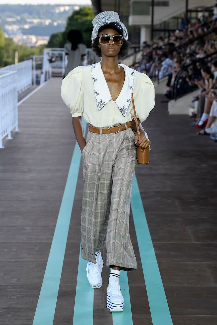 WWD/Shutterstock.Miu Miu Cruise 2020 show, Runway, Hippodrome d’Auteuil, Paris Fashion Week, France