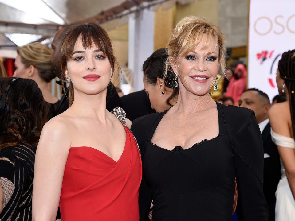 Dakota Johnson and Melanie Griffith