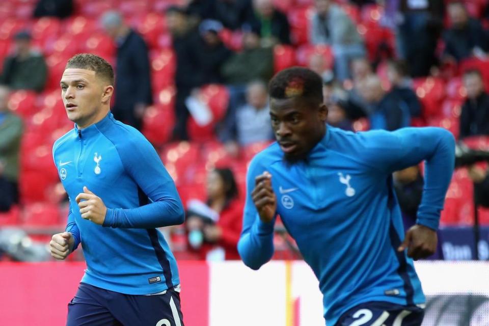 Aurier is after Trippier's starting role as Spurs right-back: Tottenham Hotspur FC via Getty Images