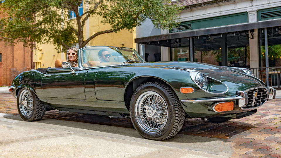 A reimagined Jaguar E-Type restomod from Florida-based E.C.D. Automotive Design.