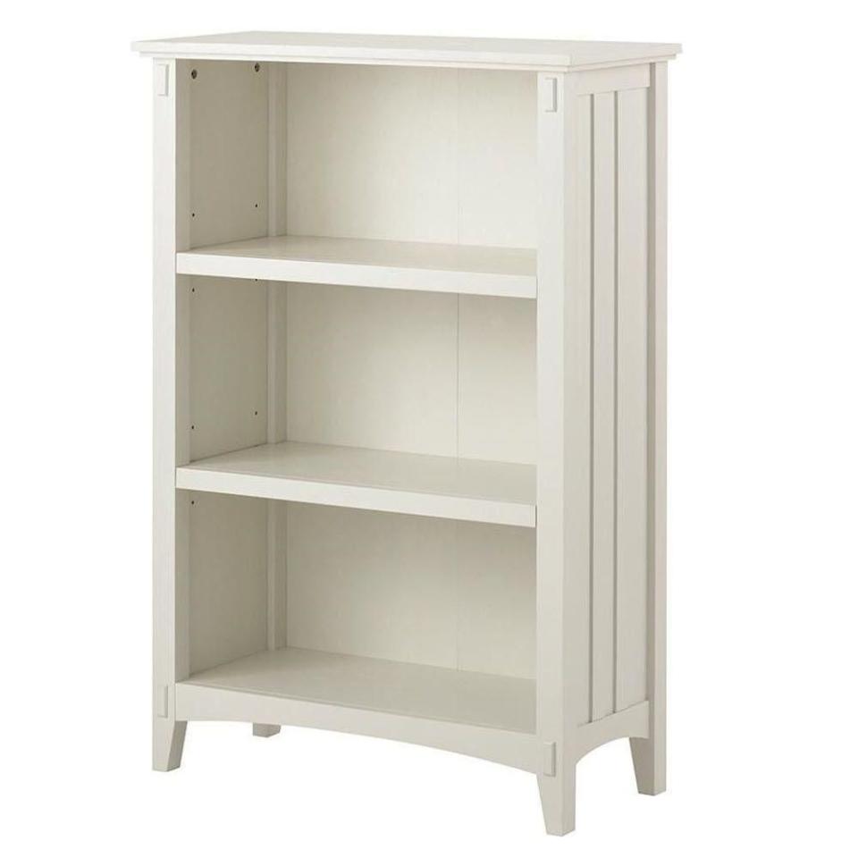 Artisan White 3 Shelf Open Bookcase