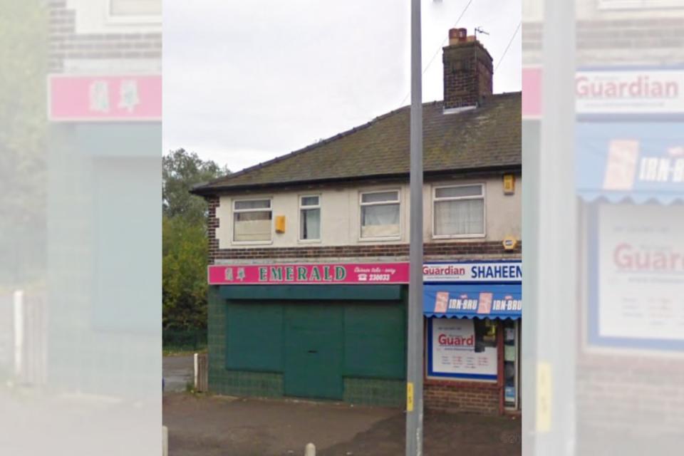 Emerald Chinese Takeaway in Latchford. Picture: Google Maps