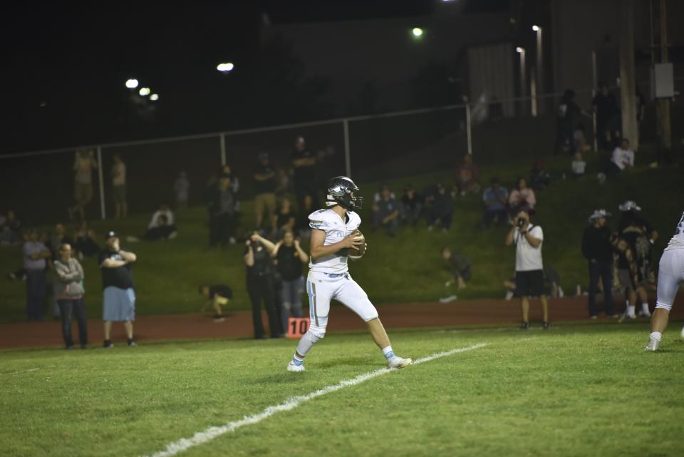 New starting quarterback Jaxon Jensen has led Canyon View to a 5-2 start in 2022, matching the Falcons' win total from 2021.