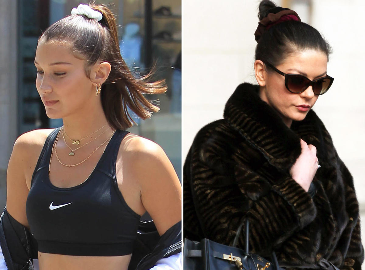 Celebrities Wearing Scrunchies — PICS – Hollywood Life