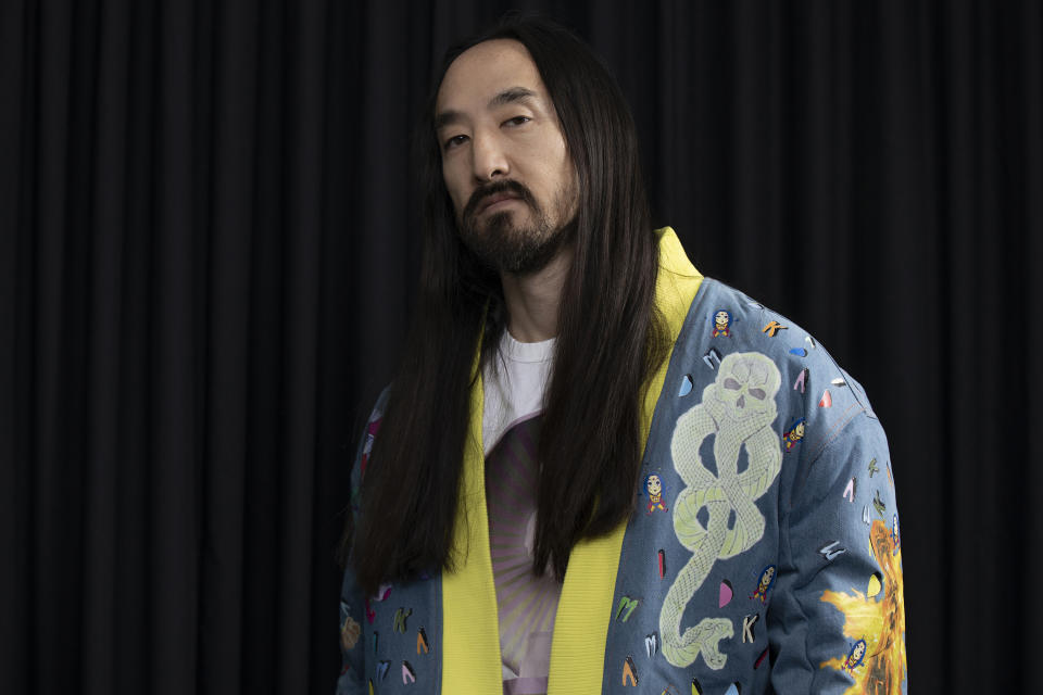 Steve Aoki poses for a portrait on Wednesday, Oct. 25, 2023, in Los Angeles. (Photo by Rebecca Cabage/Invision/AP)