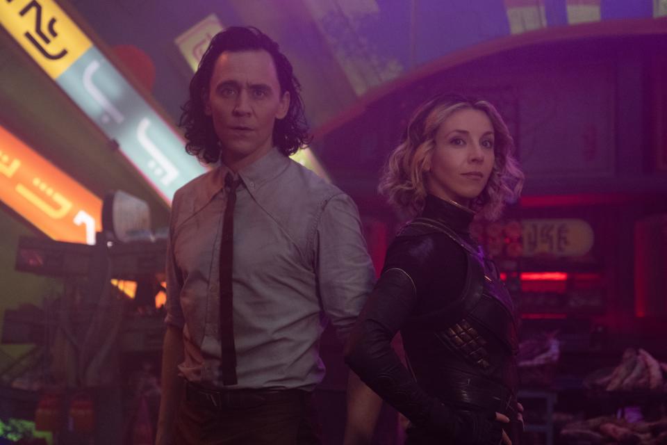 Loki (Tom Hiddleston) and Sylvie (Sophia Di Martino) are coming back in a second season of Disney+'s "Loki.