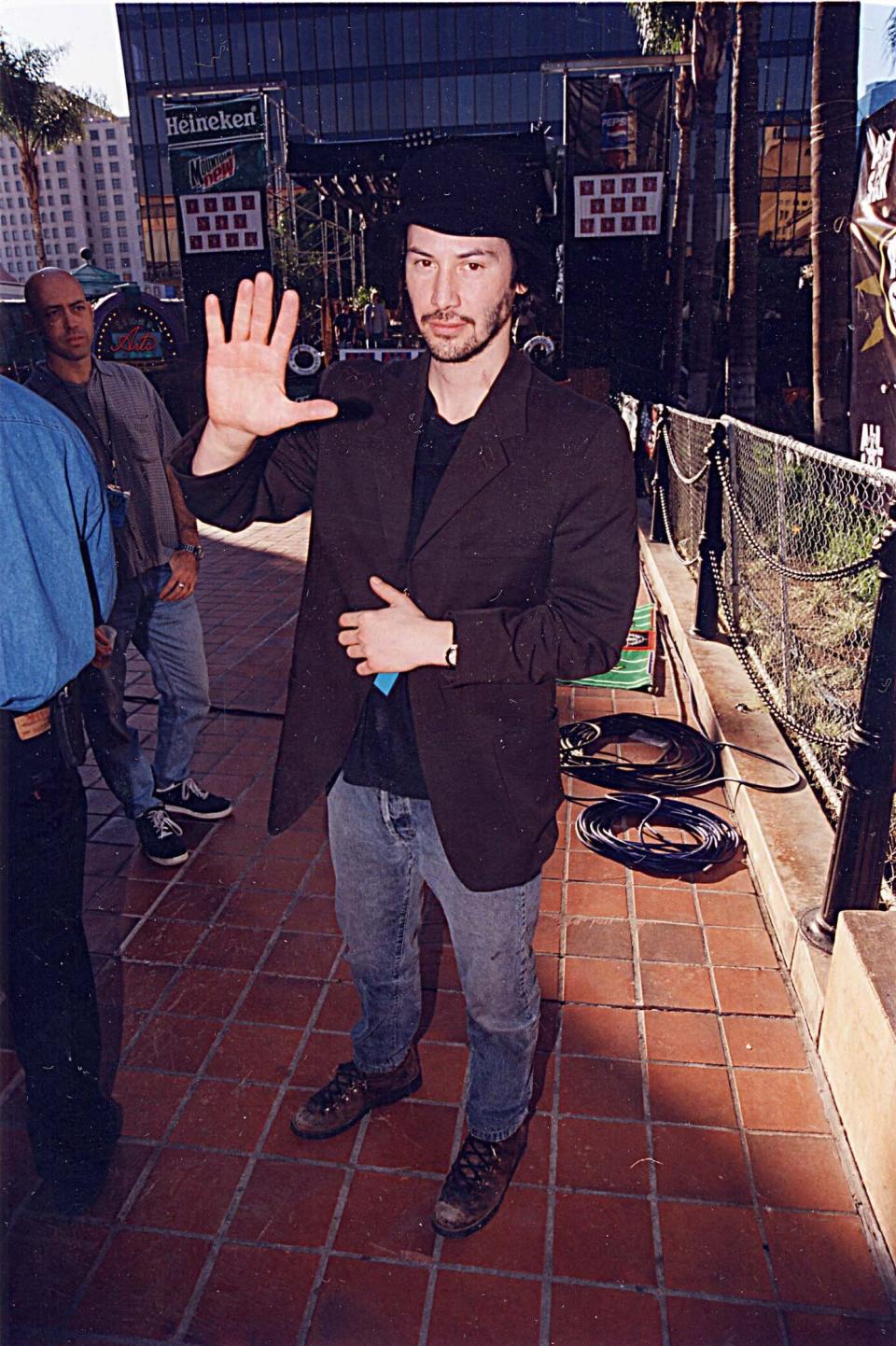 Reeves during the opening of All Star Cafe '98 at All Star Cafe in San Diego, California.