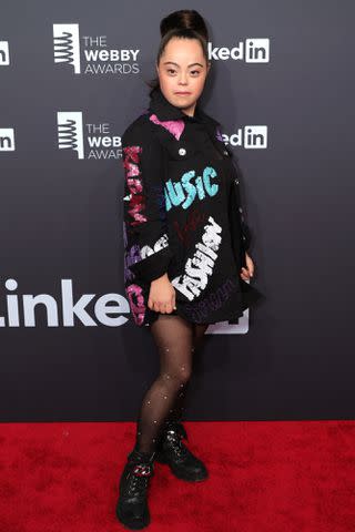 <p>Michael Loccisano/Getty</p> Madison Tevlin attends 28th Annual Webby Awards at Cipriani Wall Street on May 13, 2024