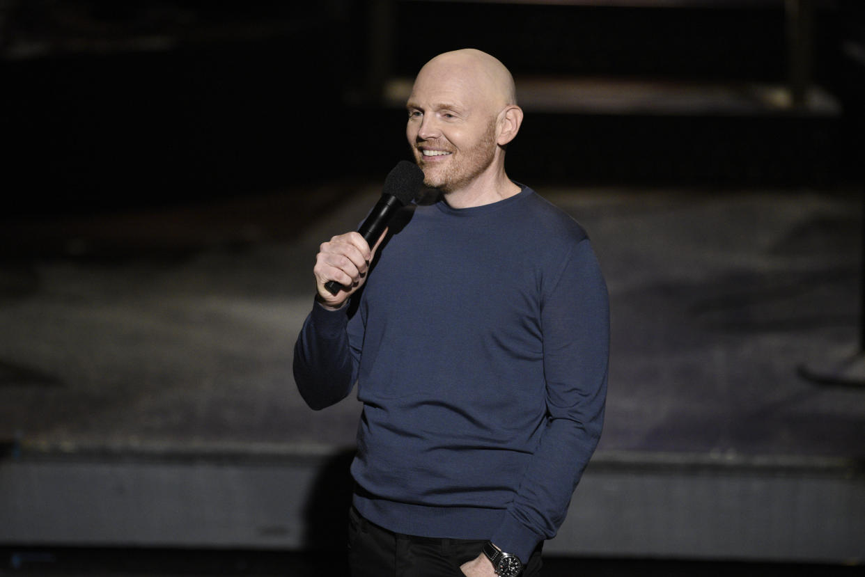 Host Bill Burr during the monologue on Saturday, October 10, 2020 -- (Photo by: Will Heath/NBC/NBCU Photo Bank via Getty Images)