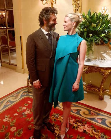 <p>Anna Lundberg Instagram</p> Anna Lundberg and Michael Sheen.