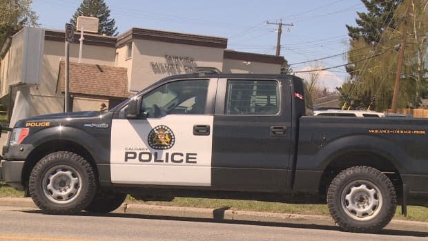 Police are seen outside of Fairview Baptist Church on Sunday.