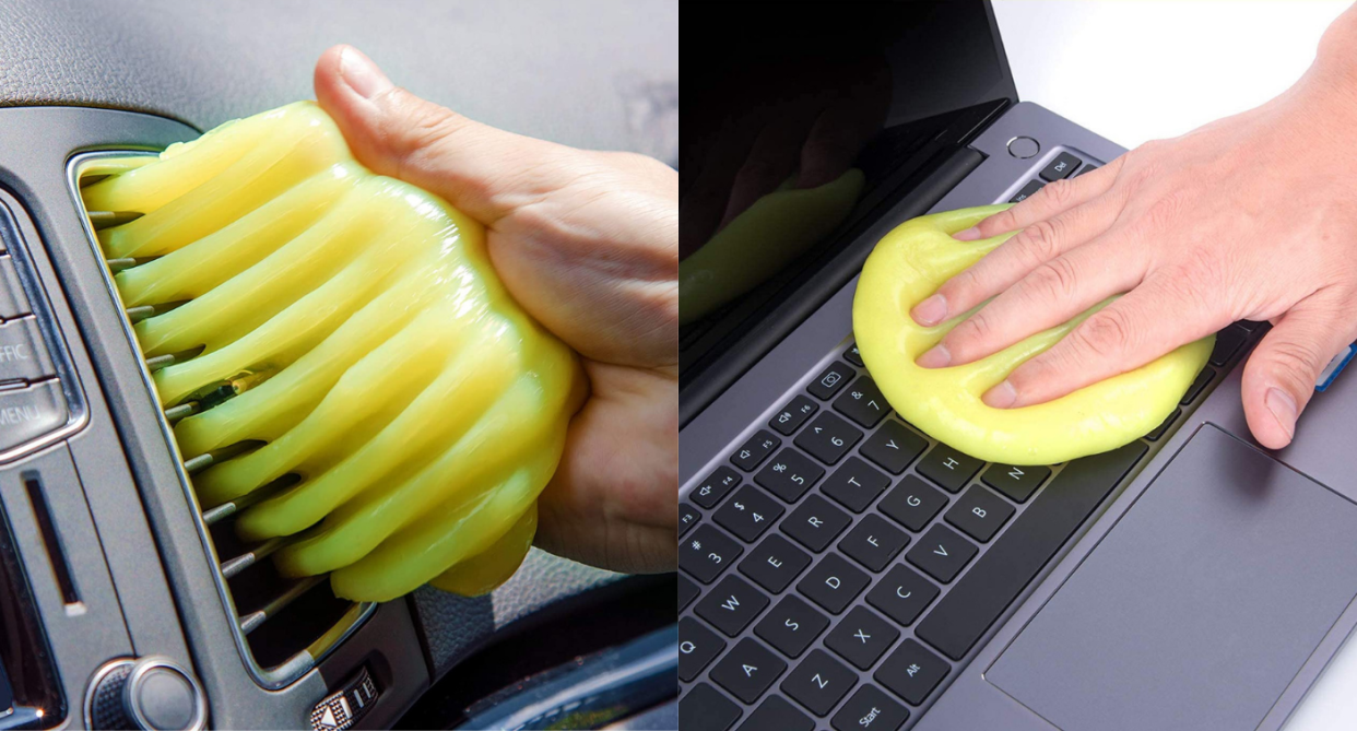 Take the work out of cleaning tricky areas with the ColorCoral Keyboard Cleaner. Images via Amazon.