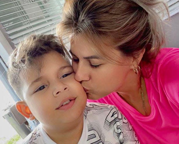 Adisney Armas, 30, with her son, Julio Cesar who is now 9-years-old. They finally got into a place of their own this month with the help of Season of Sharing.