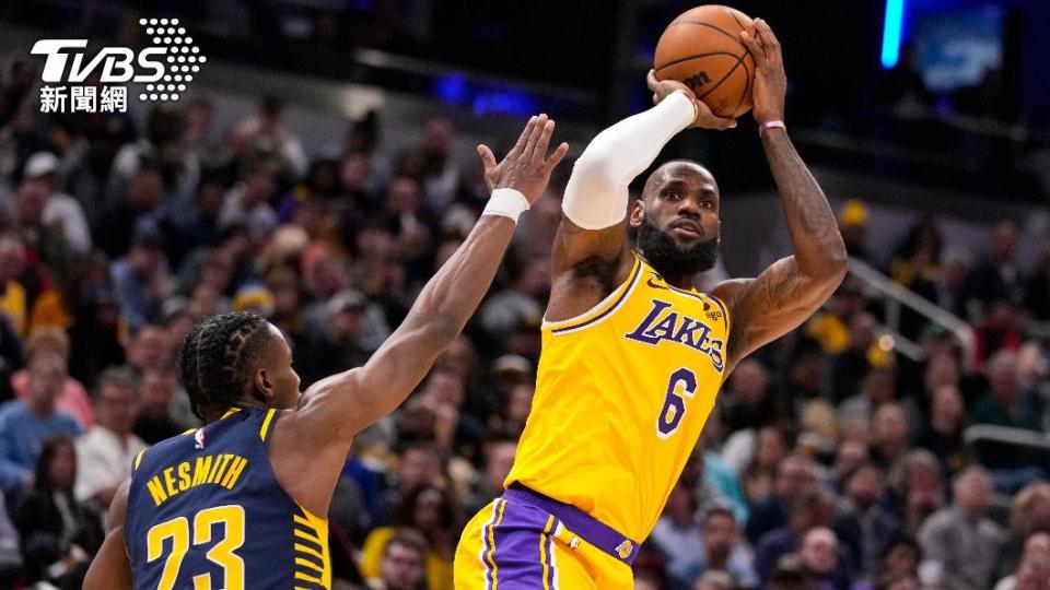 詹姆斯（LeBron James）只要再得63分，即可成為NBA歷史得分王。（圖／達志影像美聯社）