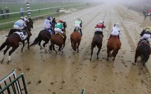 The horses set of in atrocious conditions - Credit: AP