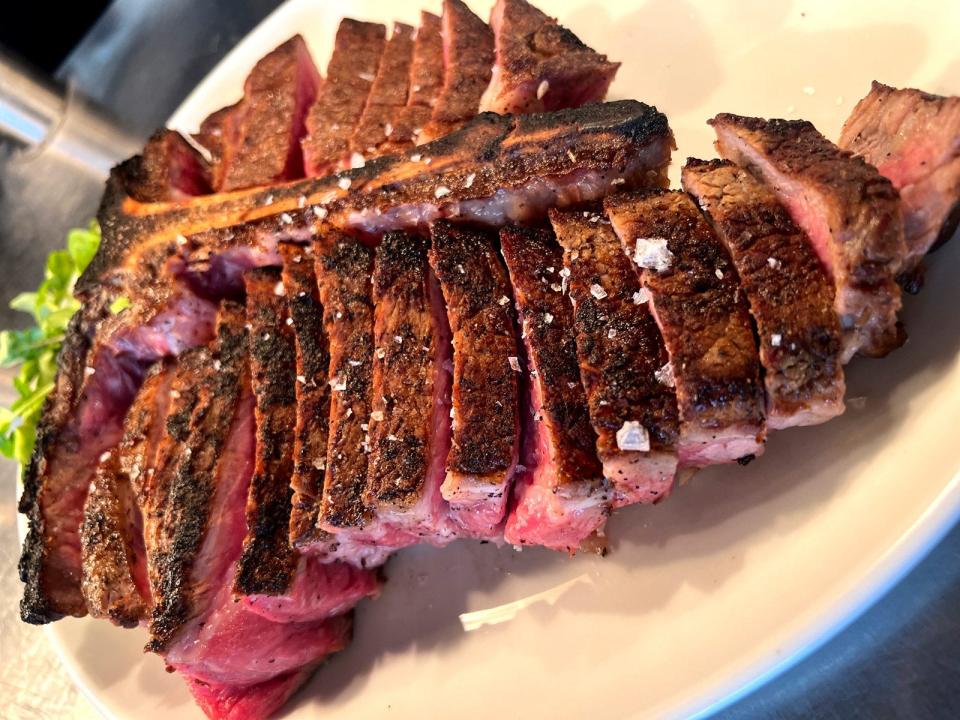 Dry-aged Porterhouse for two at Orchard Park by David Burke, East Brunswick.