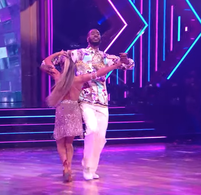 Iman Shumpert, former NBA player, performs the Cha Cha/Foxtrot fusion dance routine to "September" with partner Daniella Karagach on Nove. 22, 2021, finale on ABC's "Dancing with the Stars."