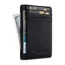 <p><strong>Travelambo</strong></p><p>amazon.com</p><p><strong>$8.19</strong></p><p>Sure, he has a wallet, but have you seen how rough it's been looking lately? Exactly. This leather wallet is super slim and sleek, but it still has six slots to hold his daily cards and cash.</p>