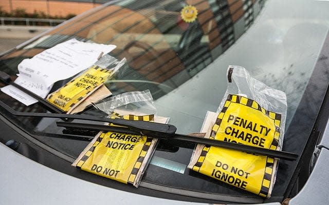 Foreign drivers are difficult to track down in order to send parking fines to - © Jansos / Alamy