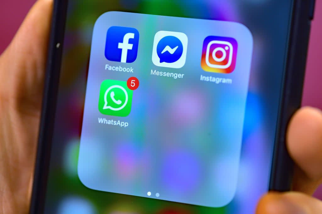 Social media app icons (Nick Ansell/PA) (PA Archive)